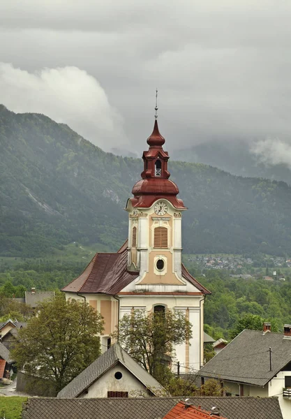 Kirche Des Heiligen George Zasip Slowenien — Stockfoto