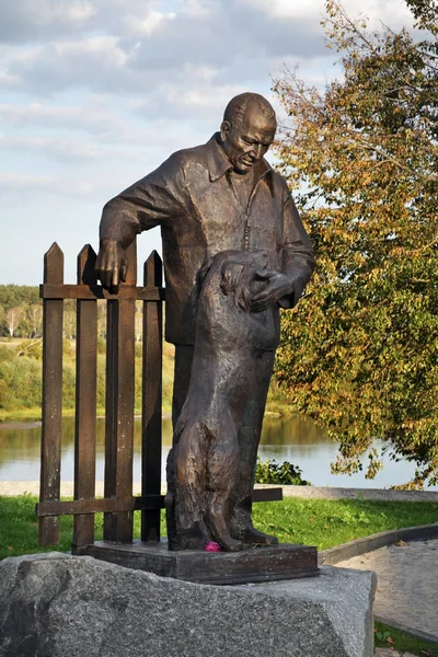 Monumento Konstantin Paustovsky Tarusa Rússia — Fotografia de Stock