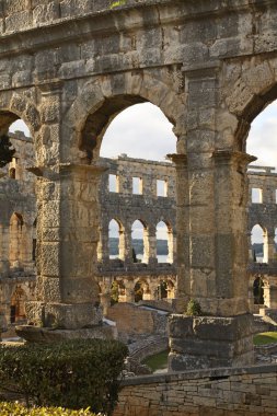 Pula Arena - Pula 'da Roma amfitiyatrosu. Hırvatistan