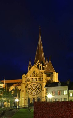 Lozan 'daki Notre Dame Katedrali. İsviçre