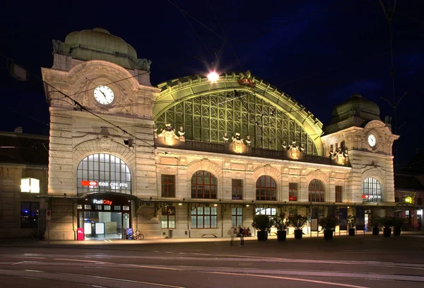 Railway Station Basel Switzerland — Stock Photo, Image