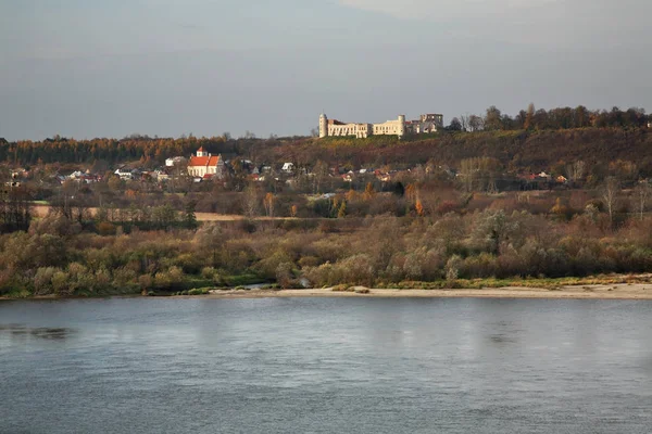 Panoramiczny Widok Janowiec Koło Kazimierza Dolnego Polska — Zdjęcie stockowe