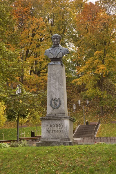 Pirogov Emlékműve Pirogov Parkban Tartuban Észtország — Stock Fotó