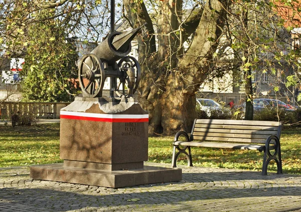 Monument Över Försvarare Opole Polen — Stockfoto