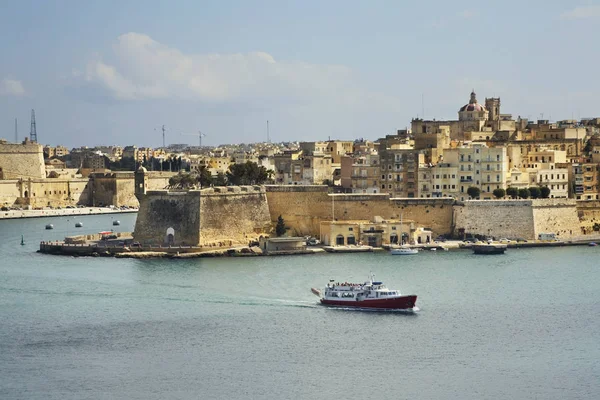 Vista Senglea Malta — Foto Stock