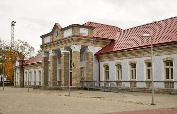 Järnvägsstationen Narva Estland — Stockfoto