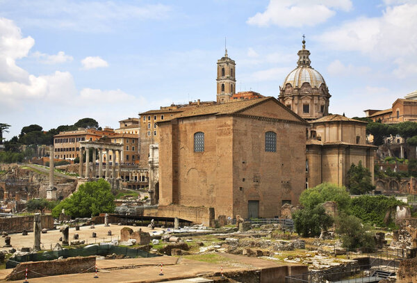 Roman Forum (Foro Romano) in Rome. Italy