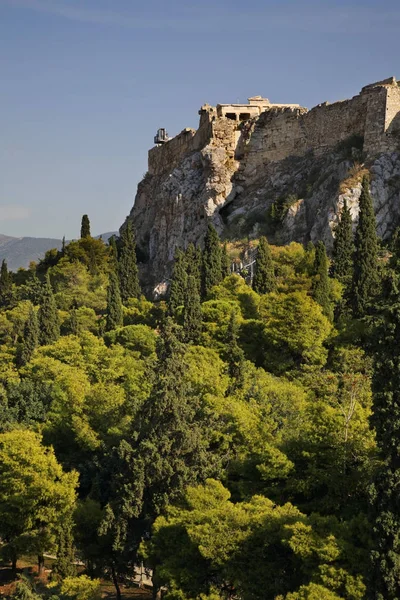 Akropolis Från Aten Grekland — Stockfoto