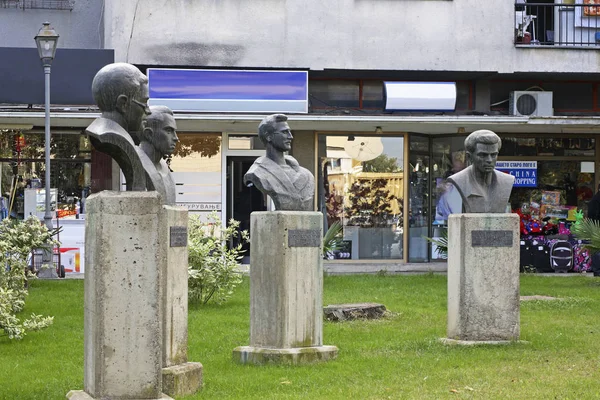 Monuments Héros Nationaux Gevgelija Macédoine — Photo