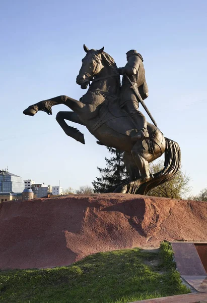 Denkmal Für Jewpatij Kolowrat Rjasan Russland — Stockfoto