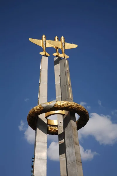 Monumento Esquadrão Aviação Mongólia Ulaanbaatar Mongólia — Fotografia de Stock