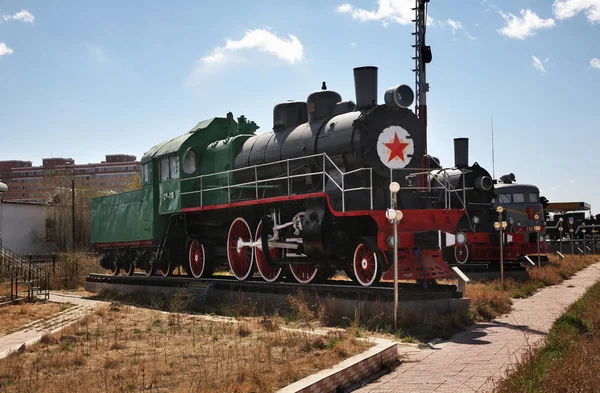 Museu Ferroviário Ulaanbaatar Mongólia — Fotografia de Stock