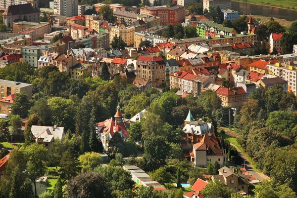 Vista Panorámica Decin República Checa — Foto de Stock