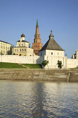 Kazan Kremlin 'in manzarası. Tataristan, Rusya