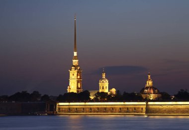 Saint Petersburg 'daki Peter ve Paul kalesi. Rusya