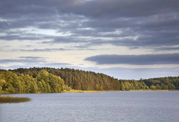 Uitzicht Het Meer Van Akmena Litouwen — Stockfoto