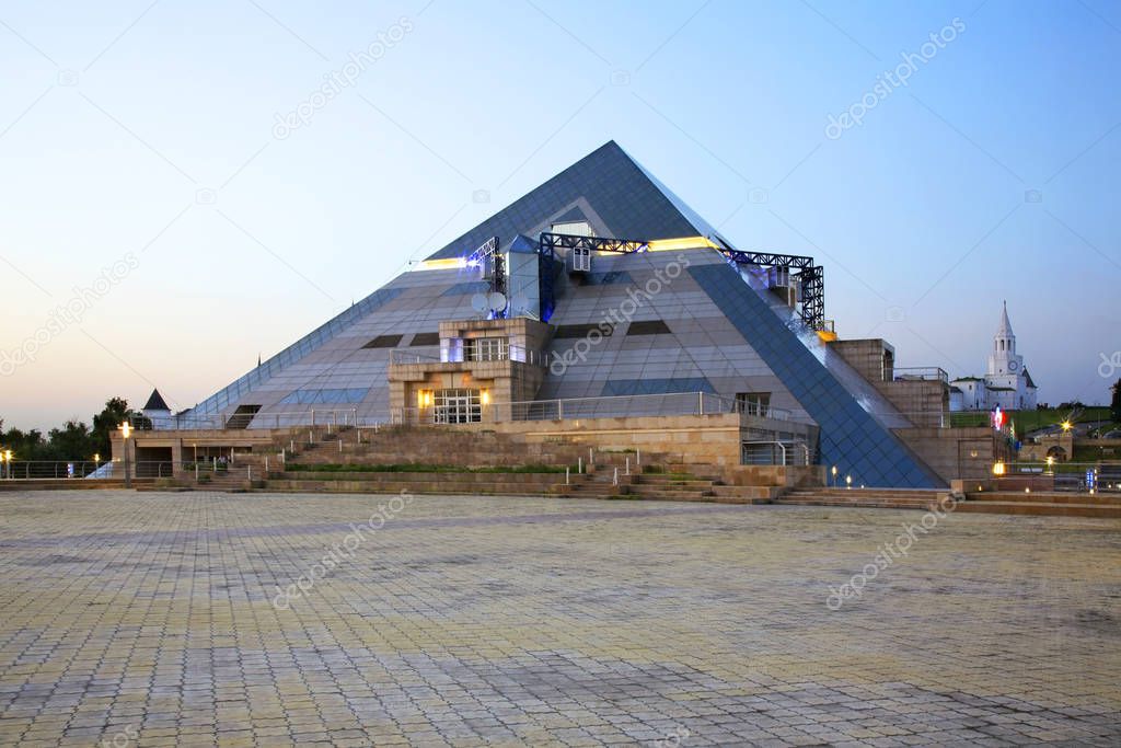 Complex Pyramid in Kazan. Tatarstan. Russia