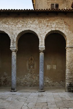 Euphrasian Bazilikası - Porec 'te Mary' nin Varsayımı Katedral Bazilikası. Hırvatistan