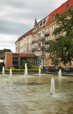 Alley of Pope John Paul II in Szczecin. Poland