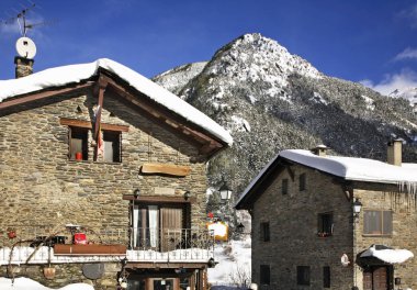 Llorts 'un manzarası. Andorra.