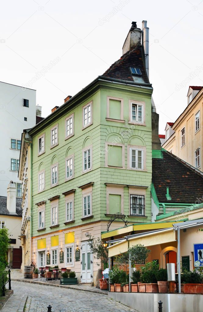 Old street in Vienna. Austria