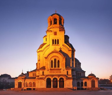 Sofya 'daki Alexander Nevsky Katedrali. Bulgaristan