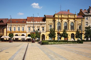 Debrecen 'deki Kossuth Meydanı. Macaristan