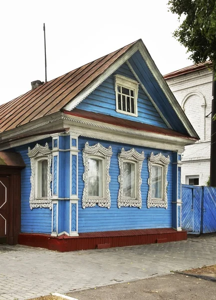 Casa Storica Gorodets Oblast Nizhny Novgorod Russia — Foto Stock