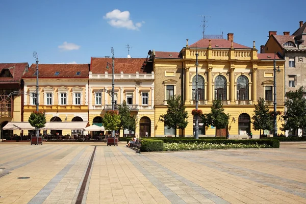 Plac Kossuth Debreczynie Węgry — Zdjęcie stockowe