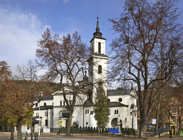 Igreja Assunção Virgem Maria Krynica Zdroj Voivodia Polônia Menor Polónia — Fotografia de Stock