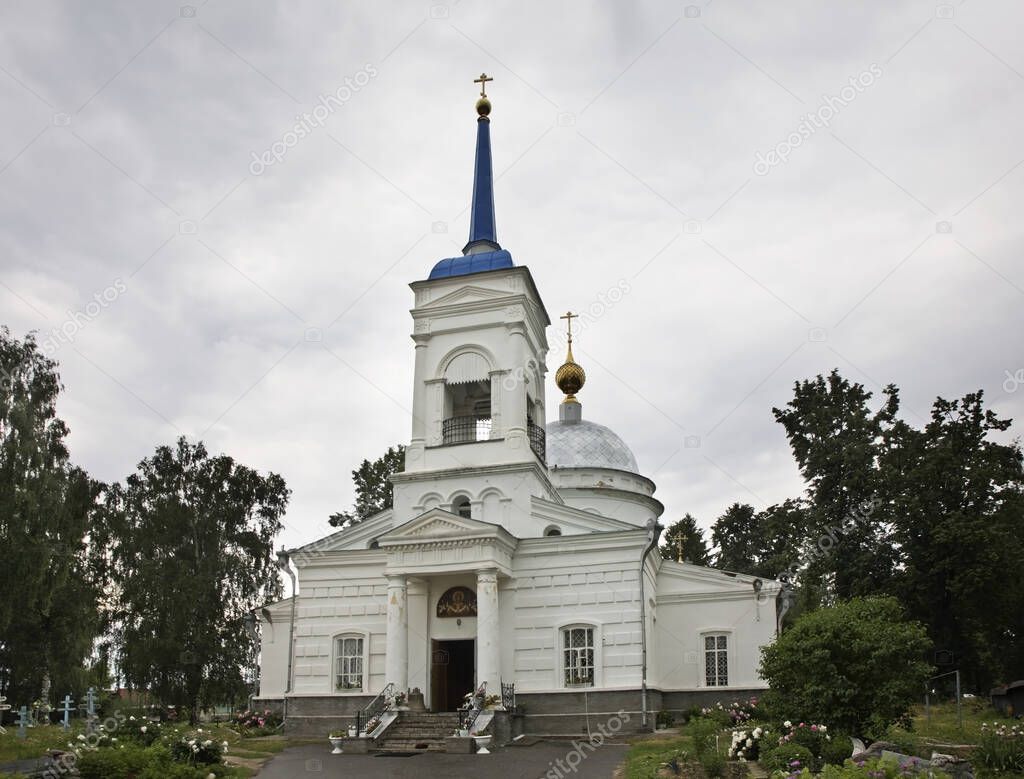Church of the Intercession of the Holy Virgin in Gorodets. Nizhny Novgorod Oblast. Russia