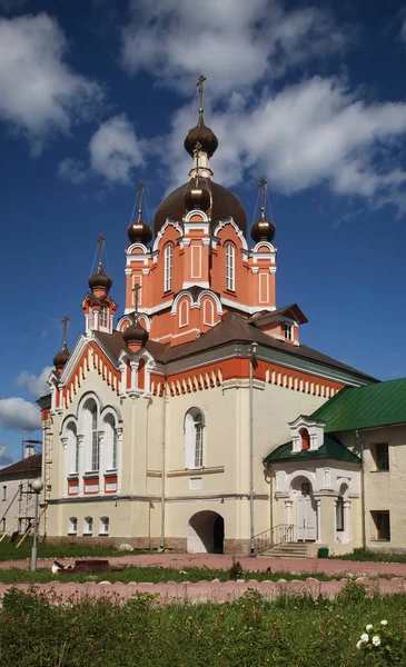 Chiesa Della Santa Croce Monastero Dell Assunzione Tikhvin Oblast Leningrado — Foto Stock