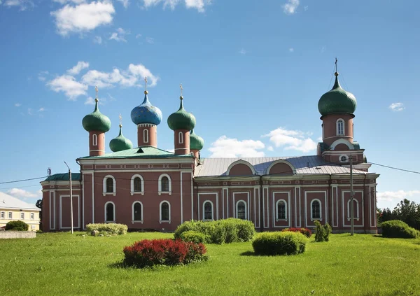Átalakítás Székesegyház Tikhvin Leningrádi Oblast Oroszország — Stock Fotó