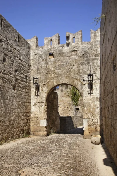 Palacio Del Gran Maestre Caballeros Rodas Ciudad Rodas Isla Rhodes — Foto de Stock