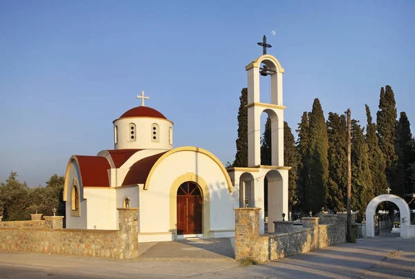 Nový Kostel Afandou Rhodesi Řecko — Stock fotografie