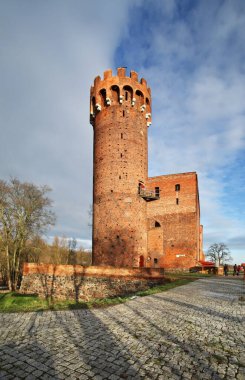 Swiecie Kalesi manzarası. Polonya