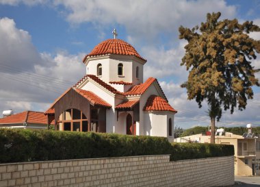 Limasol yakınlarındaki Kolossi 'deki Panagia tou Tamana Kilisesi. Kıbrıs