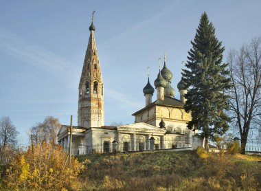 Epifani Kilisesi - Nerekhta 'daki Aziz Niklas Kilisesi. Kostroma oblast. Rusya
