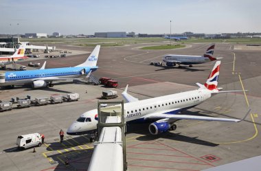 Amsterdam Havalimanı Schiphol. Hollanda