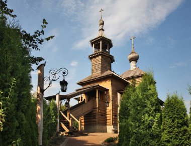 Lisedeki Kutsal Bakire Meryem Kilisesi. Borovsk 'ta. Kaluga Oblastı. Rusya