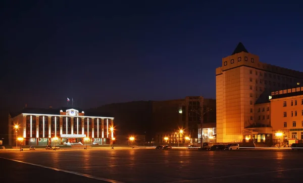 Praça Lenine Gorno Altaysk República Altai Rússia — Fotografia de Stock