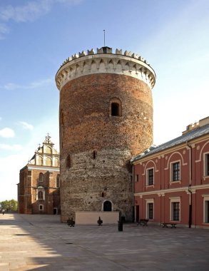 Lublin Kalesi manzarası. Polonya