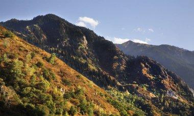 Issyk Kanyonu manzarası. Kazakistan 