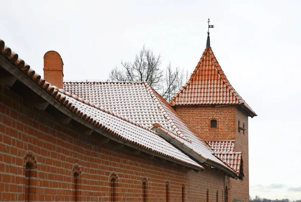 Zamek Wyspie Trakai Litwa — Zdjęcie stockowe