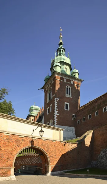 Herb Gate Brama Herbowa Wawel Slott Krakow Polen — Stockfoto