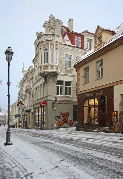 Улица Пилес Вильнюсе Литва — стоковое фото