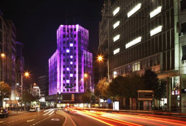 Belgrad 'daki Terazije Meydanı. Sırbistan