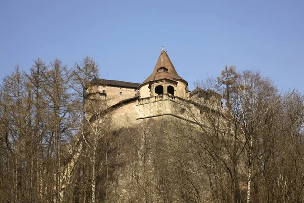 Orava Slott Oravsky Hrad Slovakien — Stockfoto