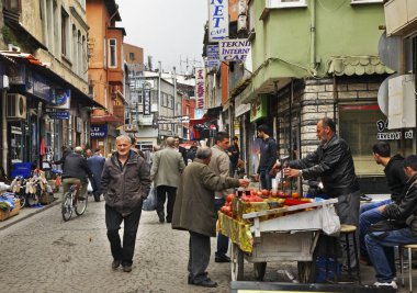 İstanbul 'da eski bir cadde. Türkiye