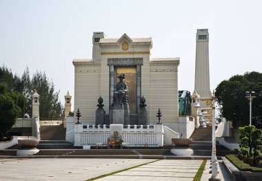 Bangkok 'taki Buddha Yodfa Chulaloke Kral Anıtı. Tayland Krallığı